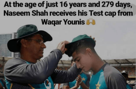 Naseem Shah made a new Record in Australia-1st Test PAK vs AUS