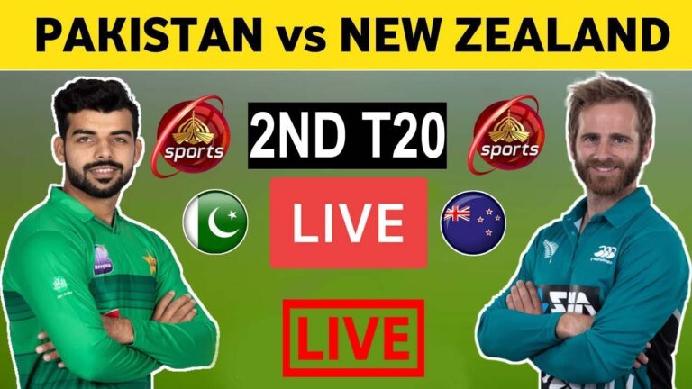 Pakistan Vs New Zealand 2ND T20 Live Match | PAK vs NZ 2ND T20 Live Streaming | Pak vs Nz Live