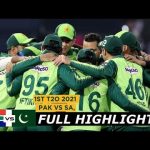 Pakistan vs South Africa | 1st T20I 2021|Full Highlights
