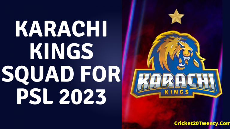 Karachi Kings Squad For PSL 2023
