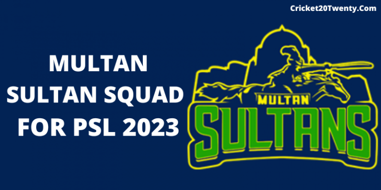 Multan Sultan Squad For PSL 2023